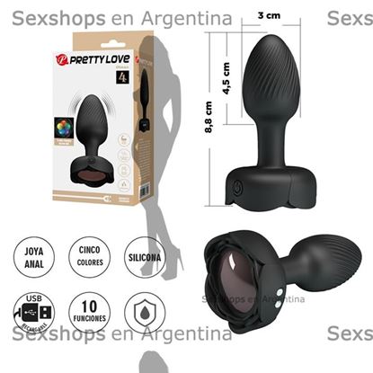 Plug Anal con Luces LED y Vibraciones Potentes